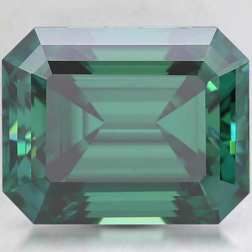 10x8mm Green Emerald Moissanite