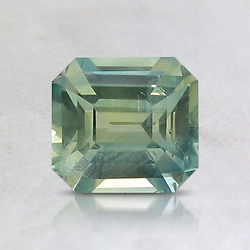 6x5.5mm Unheated Parti-Color Emerald Montana Sapphire