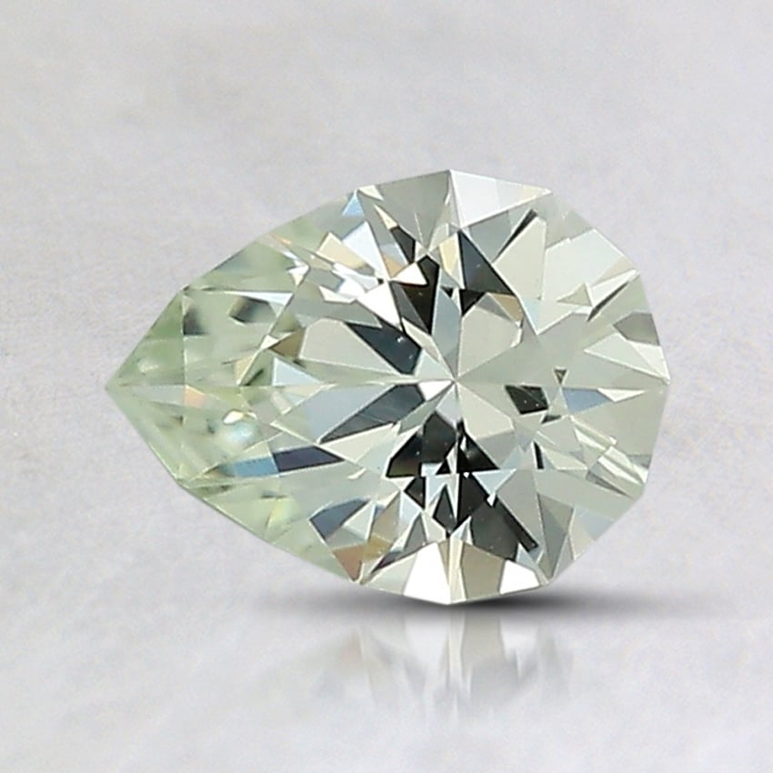7.4x5.7mm Green Modified Pear Sapphire