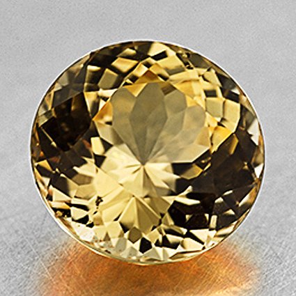 7.5mm Unheated Yellow Round Sapphire