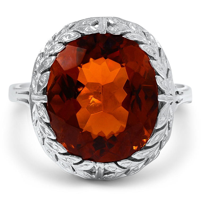 Retro Citrine Vintage Ring