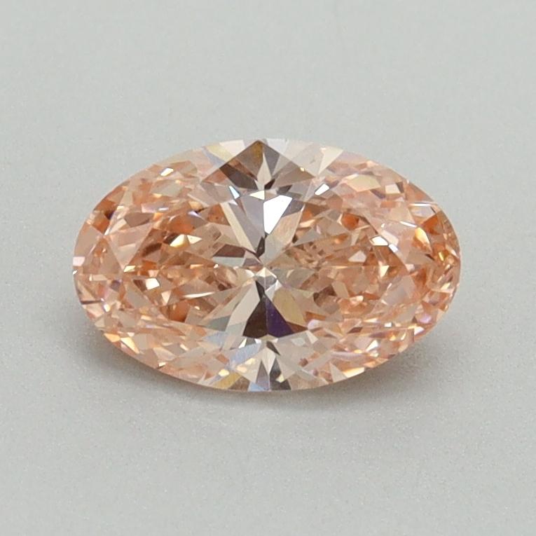 0.71 Ct. Fancy Intense Pink Oval Lab Grown Diamond