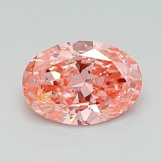 0.61 Ct. Fancy Vivid Pink Oval Lab Grown Diamond