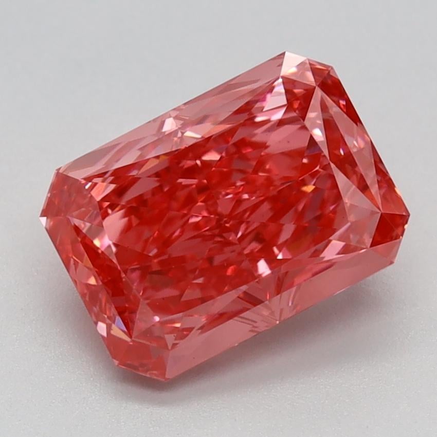 2.22 Ct. Fancy Vivid Pink Radiant Lab Grown Diamond