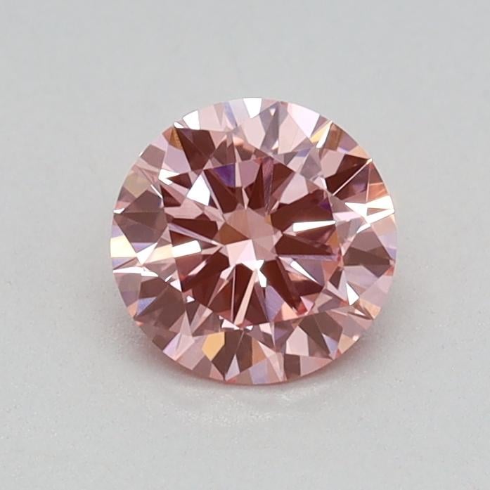 0.40 Ct. Fancy Vivid Pink Round Lab Grown Diamond