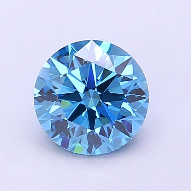 1.04 Ct. Fancy Vivid Blue Round Lab Grown Diamond