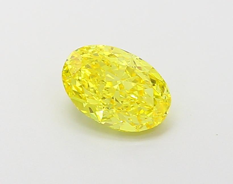 1.03 Ct. Fancy Vivid Yellow Oval Lab Grown Diamond