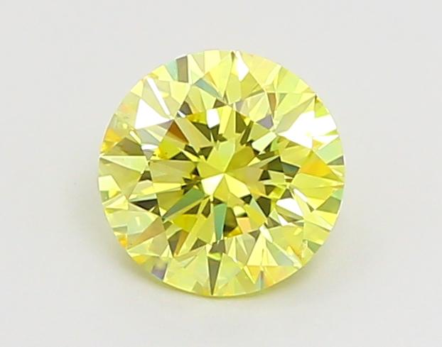 1.04 Ct. Fancy Vivid Yellow Round Lab Grown Diamond