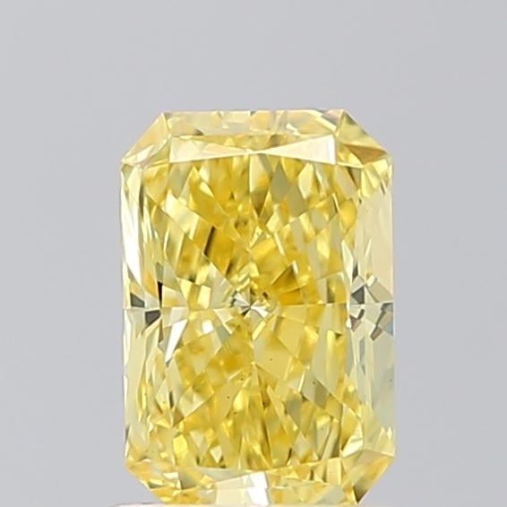 1.00 Ct. Fancy Vivid Yellow Radiant Lab Grown Diamond