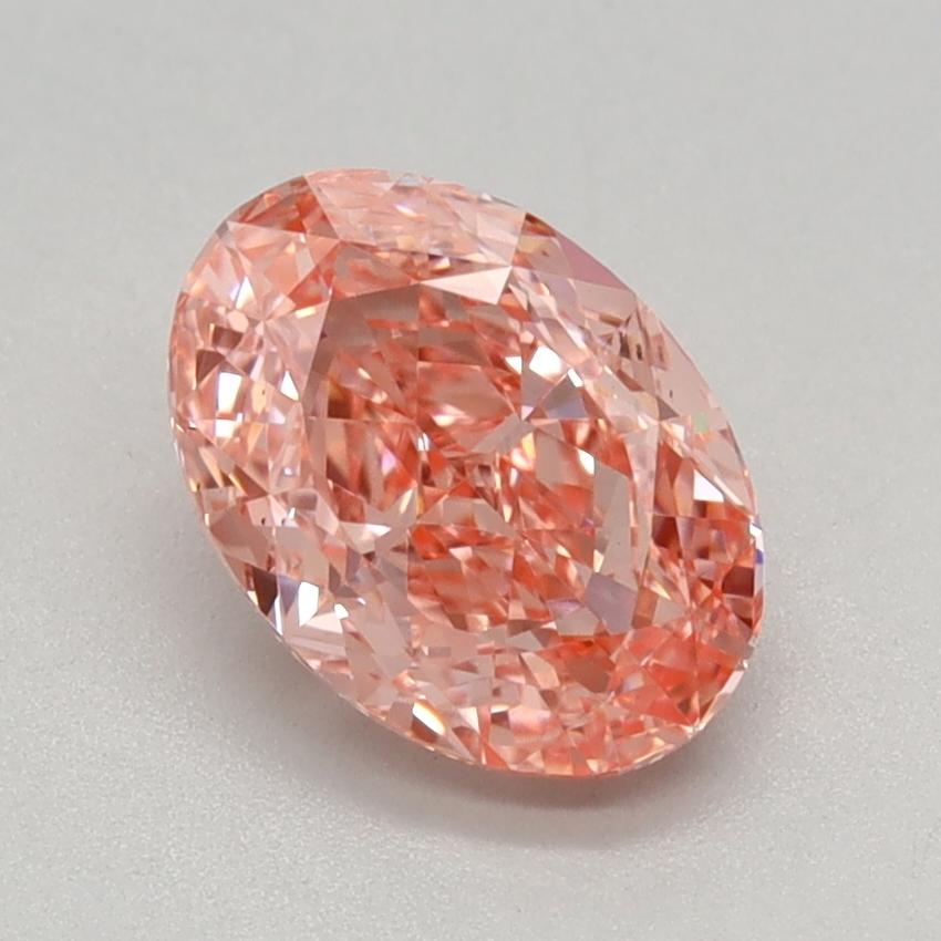 1.04 Ct. Fancy Vivid Pink Oval Lab Grown Diamond