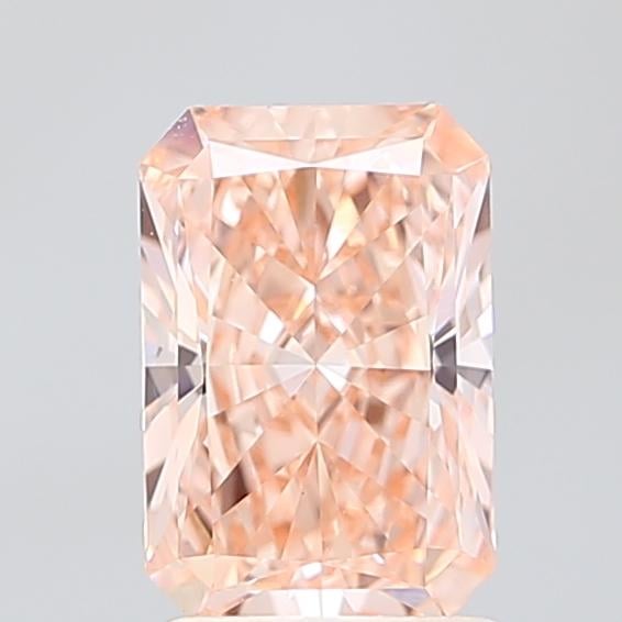 1.59 Ct. Fancy Vivid Orangy Pink Radiant Lab Grown Diamond