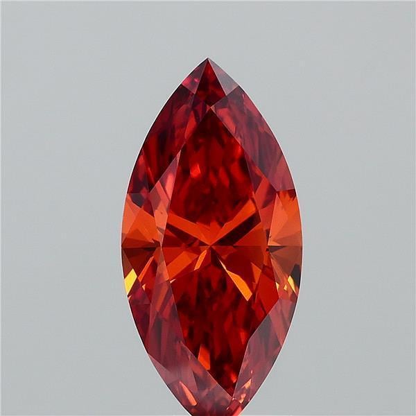 1.27 Ct. Fancy Vivid Orange Marquise Lab Grown Diamond