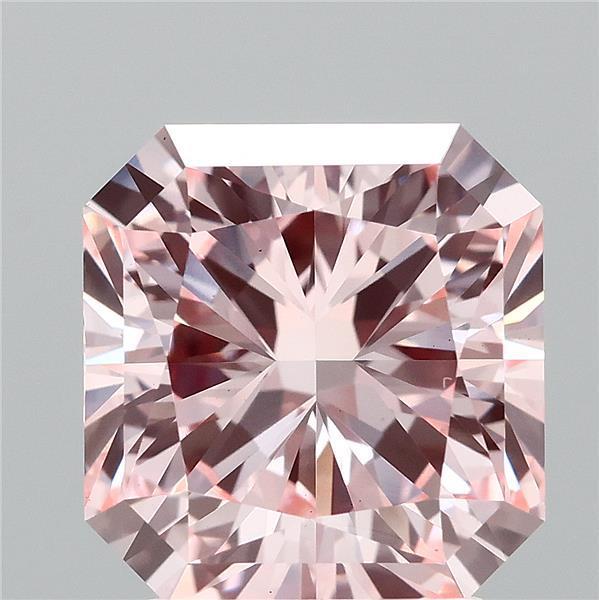 2.71 Ct. Fancy Vivid  Pink Radiant Lab Grown Diamond