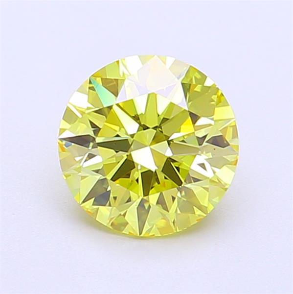 1.09 Ct. Fancy Intense Yellow Round Lab Grown Diamond