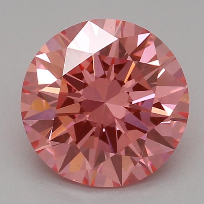 1.03 Ct. Fancy Vivid Pink Round Lab Grown Diamond