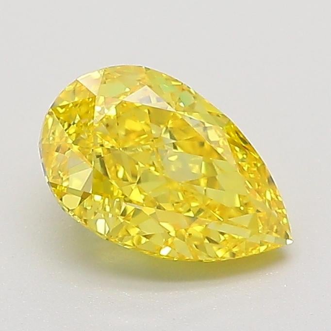 1.09 Ct. Fancy Vivid Yellow Pear Lab Grown Diamond