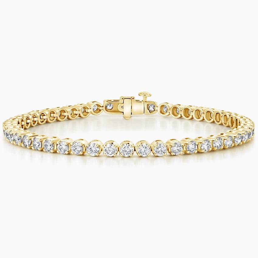 18K Yellow Gold 7 in. Diamond Tennis Bracelet (5 ct. tw.)