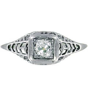 Art Nouveau Diamond Vintage Ring