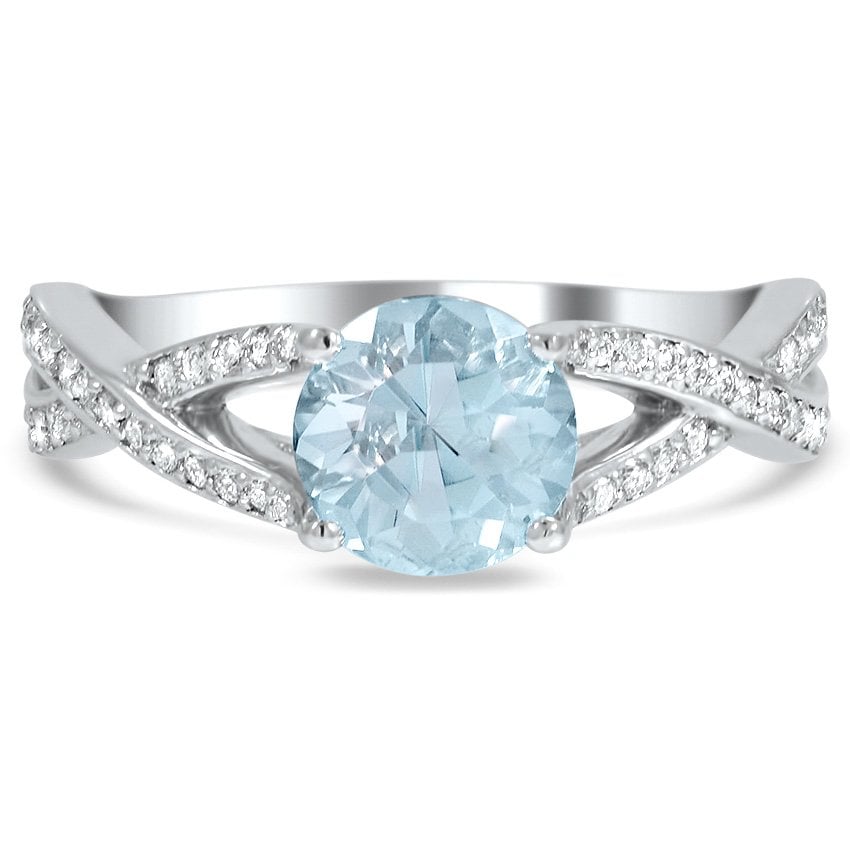 Modern Aquamarine Vintage Ring