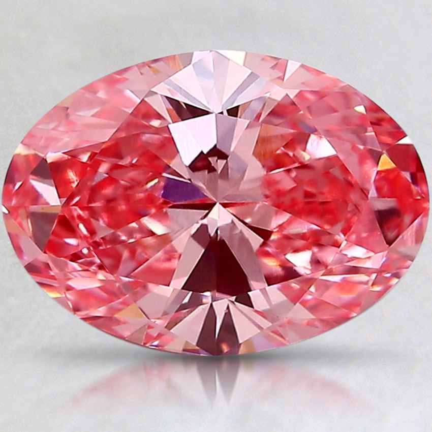 1.90 Ct. Fancy Vivid Pink Oval Lab Grown Diamond