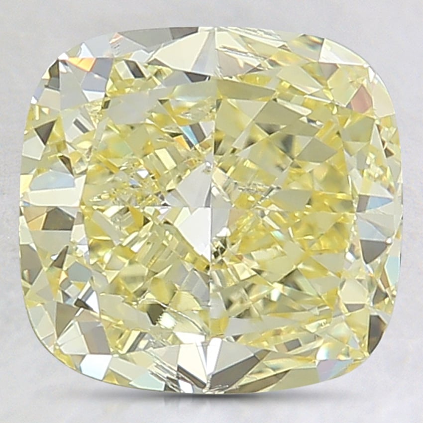 3.12 Ct. Fancy Intense Yellow Cushion Lab Grown Diamond