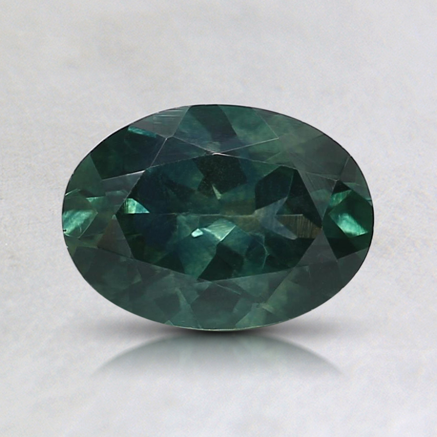 7.2x5.2mm Teal Oval Montana Sapphire