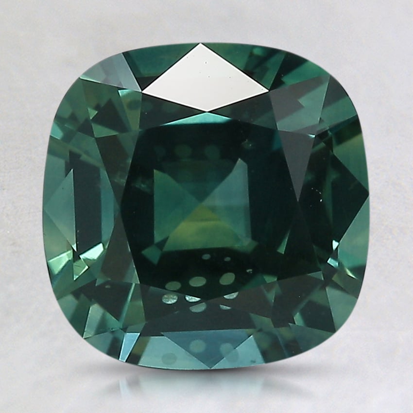 10.6x9.9mm Teal Cushion Montana Sapphire
