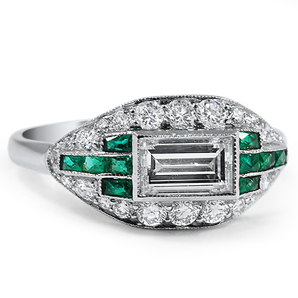 Art Deco Diamond Vintage Ring | Thessaly | Brilliant Earth