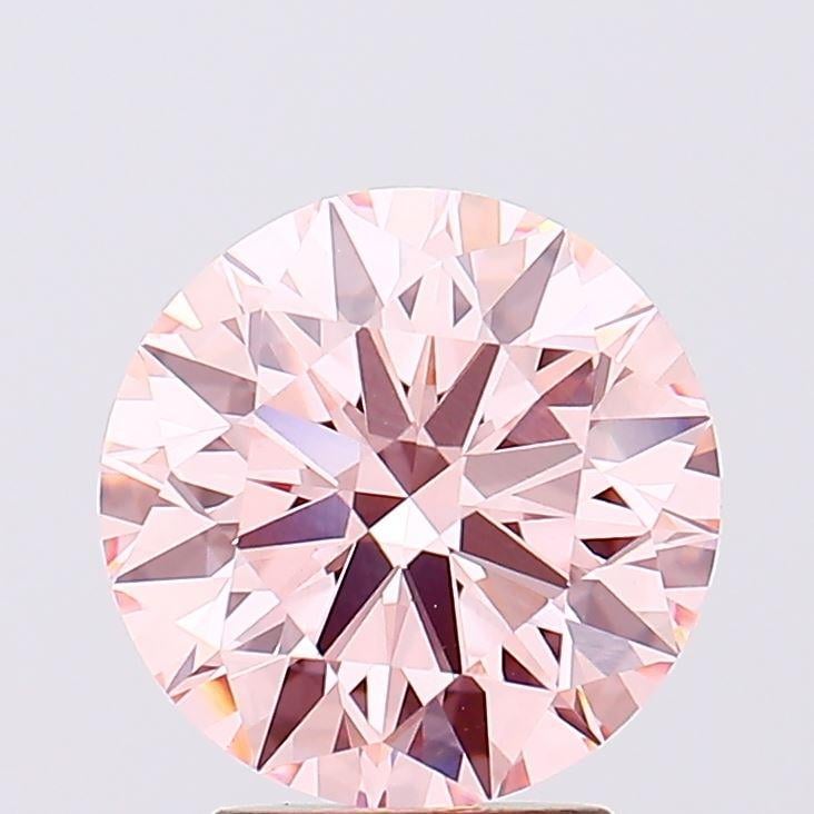 3.10 Ct. Fancy Intense Pink Round Lab Grown Diamond