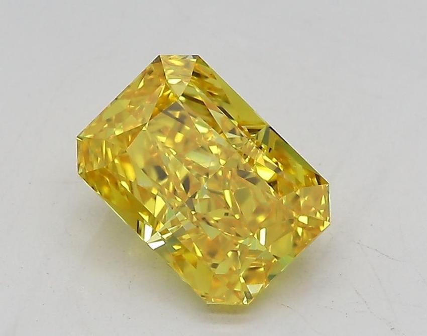 1.52 Ct. Fancy Vivid Yellow Radiant Lab Grown Diamond