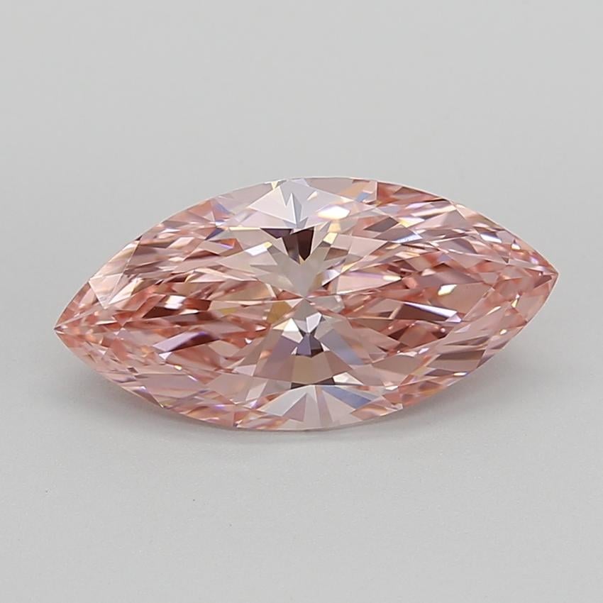 3.03 Ct. Fancy Vivid Pink Marquise Lab Grown Diamond