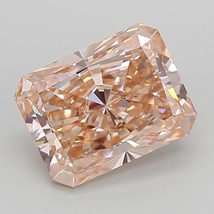 3.04 Ct. Fancy Intense  Pink Radiant Lab Grown Diamond
