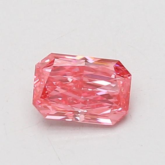 0.55 Ct. Fancy Vivid Pink Radiant Lab Grown Diamond