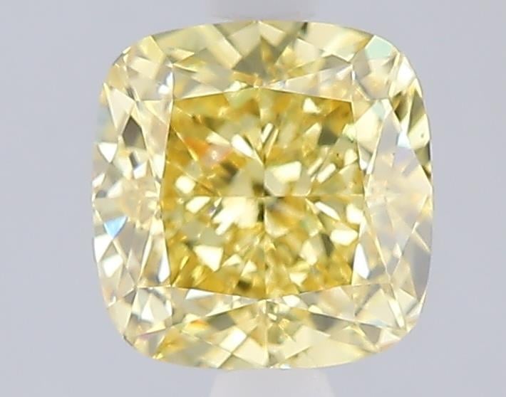 2.02 Ct. Fancy Intense Yellow Cushion Lab Grown Diamond