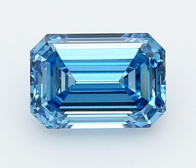 1.51 Ct. Fancy Vivid  Blue Emerald Lab Grown Diamond