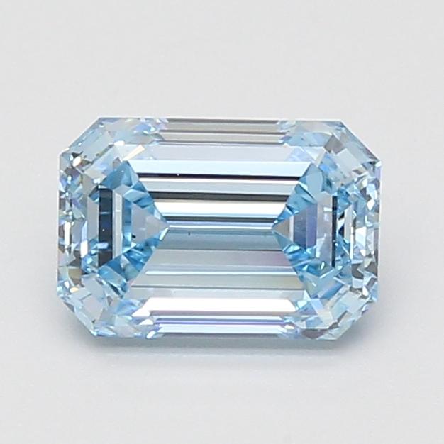 1.54 Ct. Fancy Vivid Blue Emerald Lab Grown Diamond