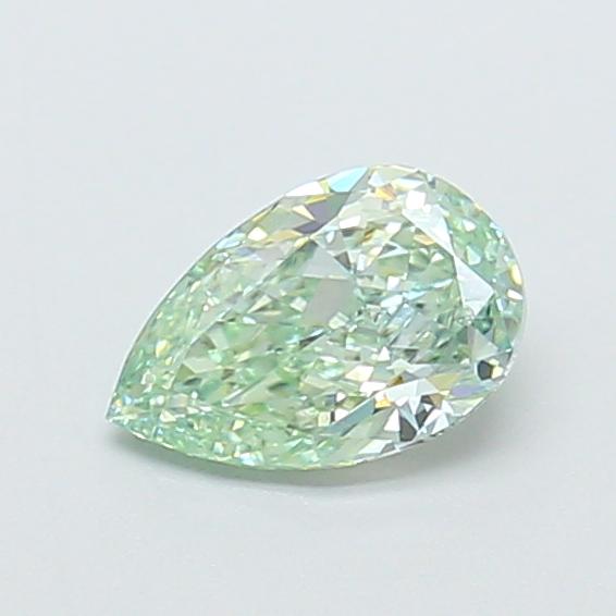 0.69 Ct. Fancy Intense Green Pear Lab Grown Diamond