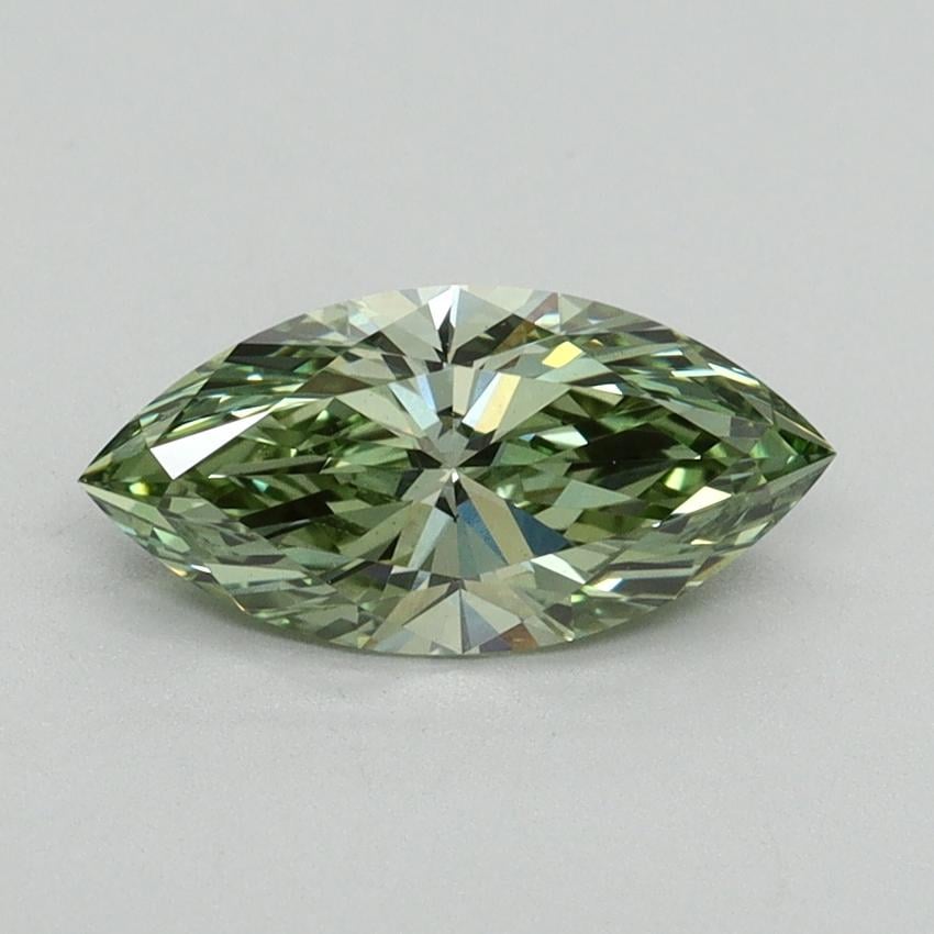 1.00 Ct. Fancy Vivid Green Marquise Lab Grown Diamond