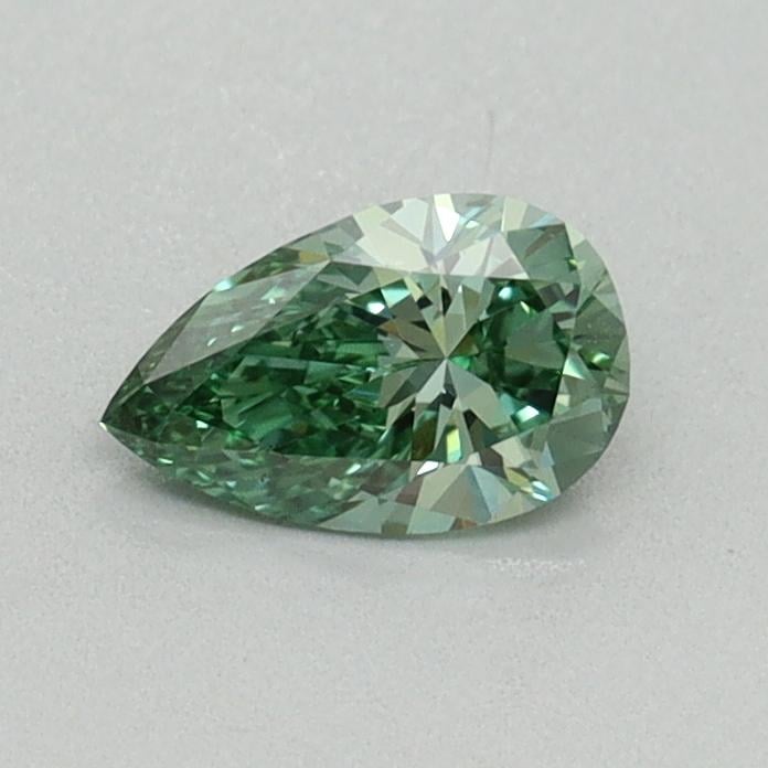 0.40 Ct. Fancy Vivid Green Pear Lab Grown Diamond