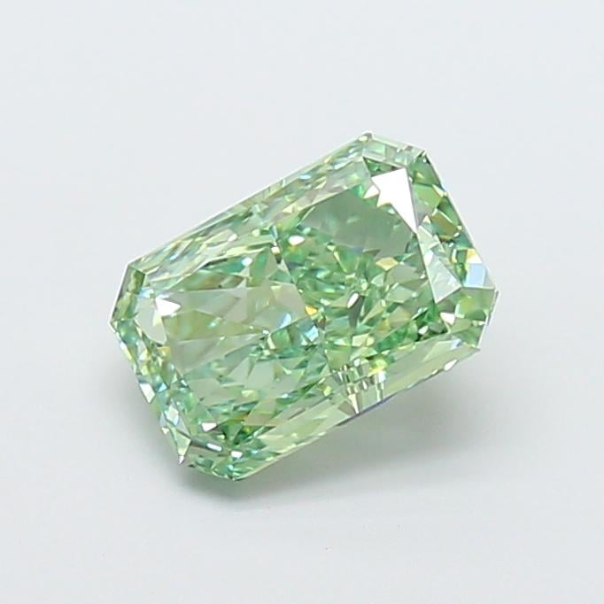 2.08 Ct. Fancy Vivid  Green Radiant Lab Grown Diamond
