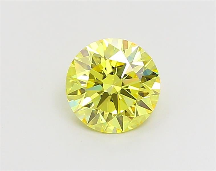 1.06 Ct. Fancy Vivid  Yellow Round Lab Grown Diamond