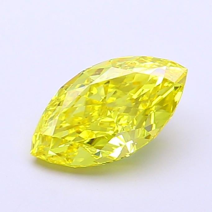 1.41 Ct. Fancy Vivid  Yellow Marquise Lab Grown Diamond