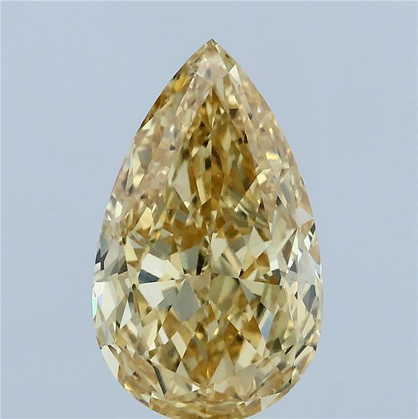 3.26 Ct. Fancy Intense Yellow Pear Lab Grown Diamond