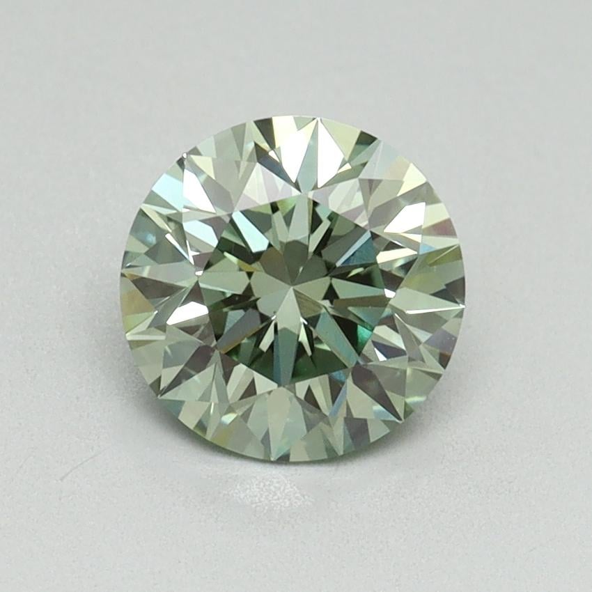 1.20 Ct. Fancy Vivid Pacific Green Round Lab Grown Diamond