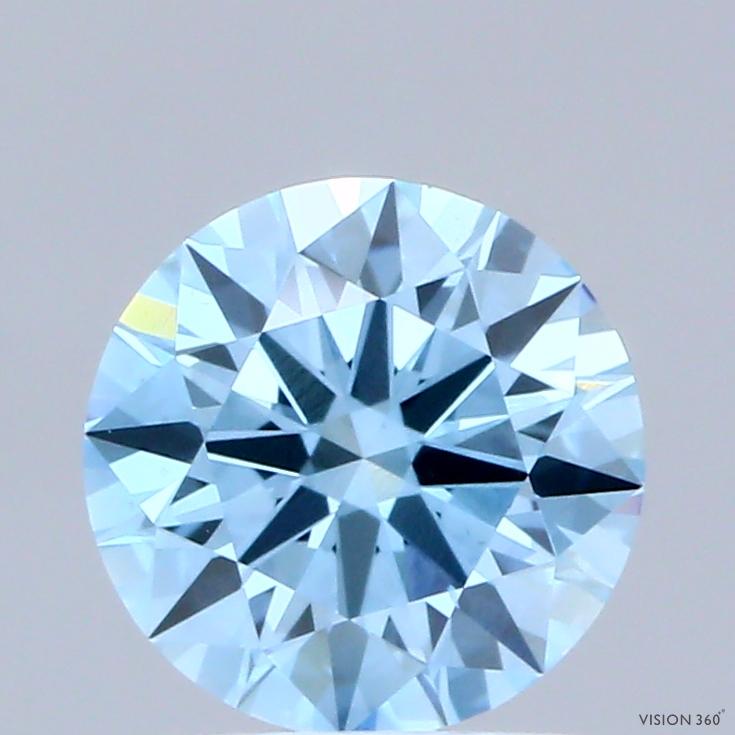 1.08 Ct. Fancy Blue Round Lab Grown Diamond