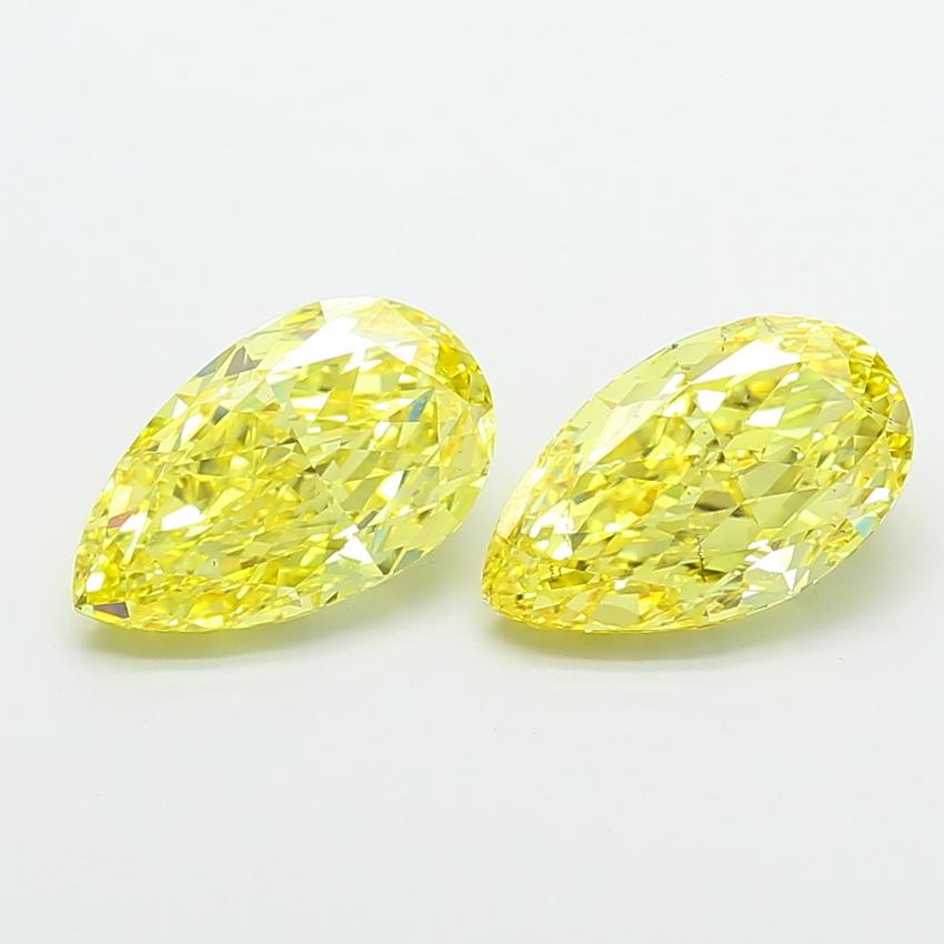 3.00 Ct. Fancy Intense Yellow Pear Lab Grown Diamond
