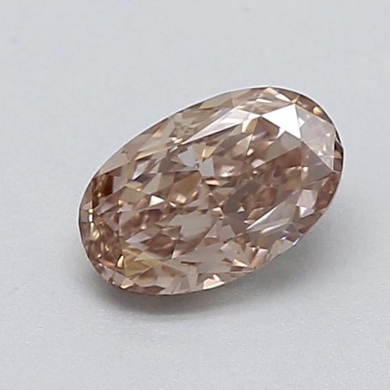 0.38 Ct. Light  Brown Oval Lab Grown Diamond