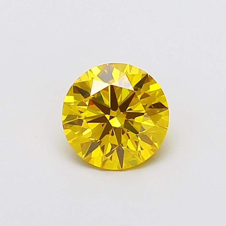 1.43 Ct. Fancy Vivid  Yellow Round Lab Grown Diamond