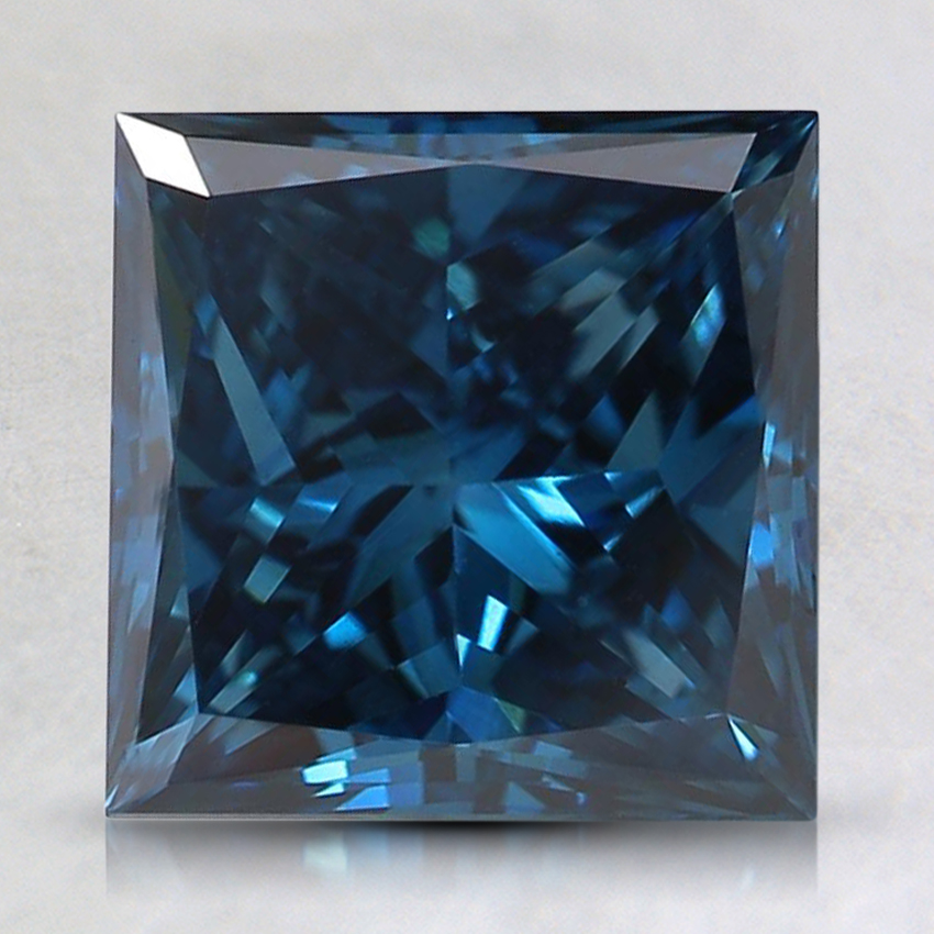 2.53 Ct. Fancy Deep Blue Princess Lab Created Diamond
