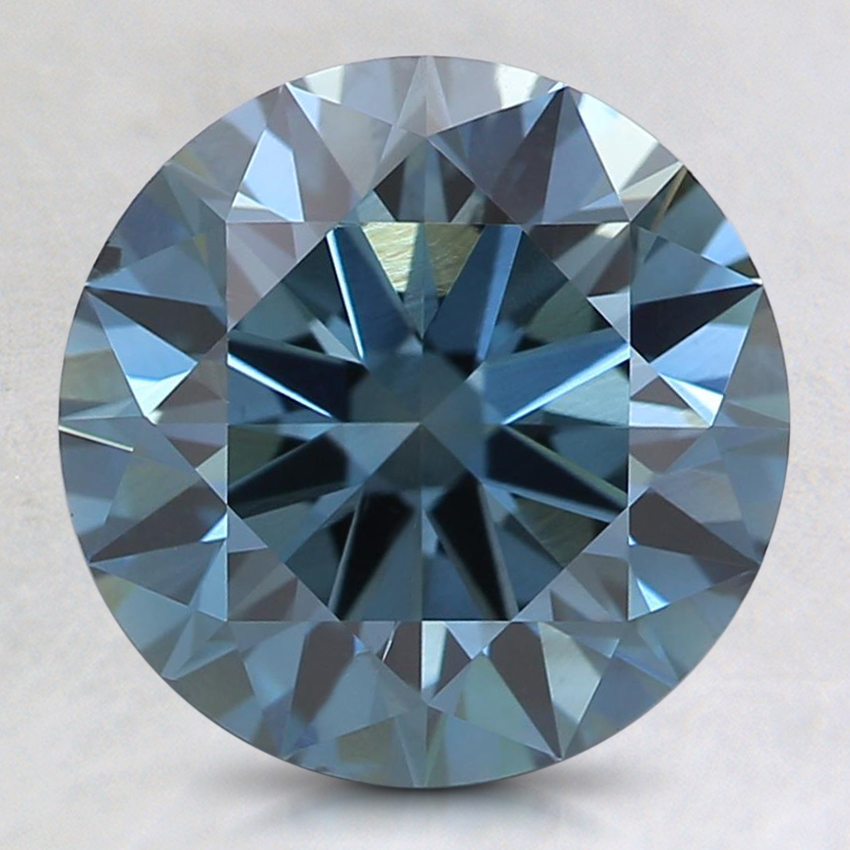 2.53 Ct. Fancy Deep Blue Round Lab Grown Diamond